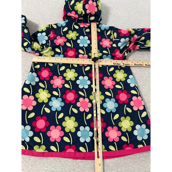 Gymboree Retro Floral Rain Wind Jacket - Girls Medium - Picture 6 of 11